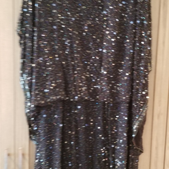 Navy Blue Beaded Dress - Picture 2 of 3